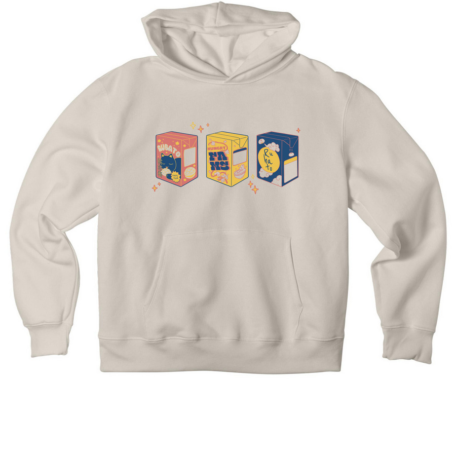 Rubato Juice Box Hoodie, a Dust Premium Heavyweight Pullover Hoodie