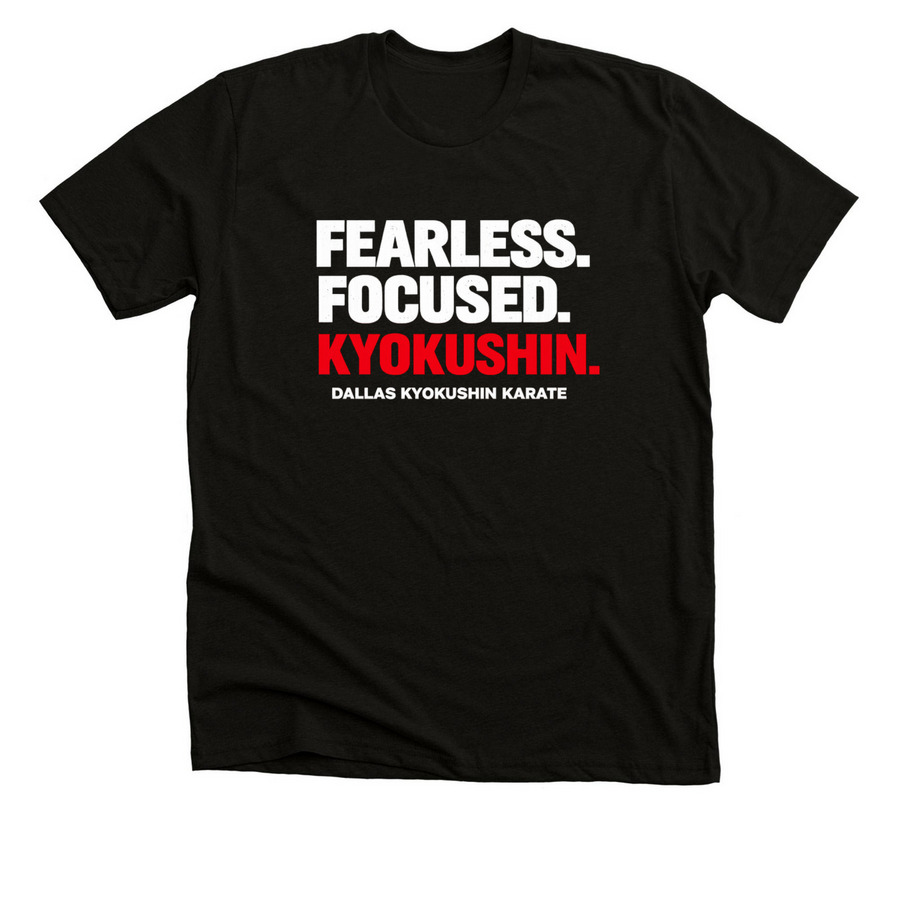 FEARLESS, a Solid Black Blend Premium Unisex Tee