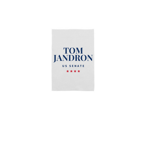 Campaign Yard Flag, a White 12" x 18" Yard Flag