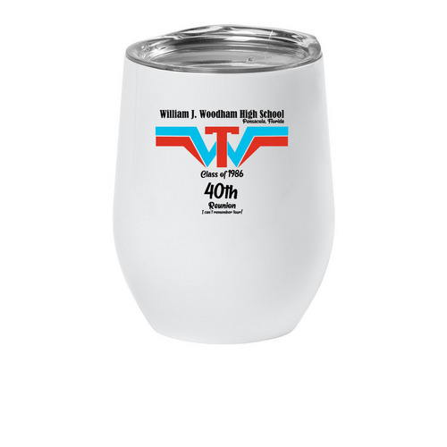 Woodham Drink Tumblers, a White Insulated Wine Cup