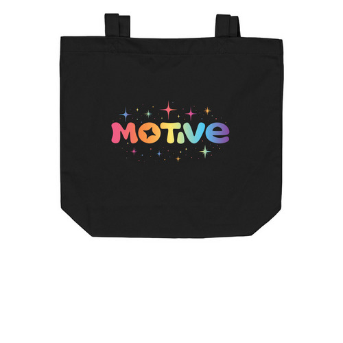 Motive Pride 2025 Tote, a Black Organic Cotton Tote Bag