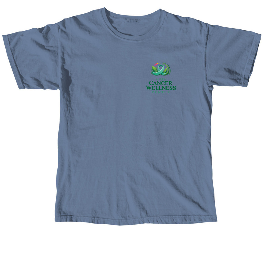 Erie Cancer Wellness Center New Logo Merch!, a Blue Jean Comfort Colors Unisex Tee