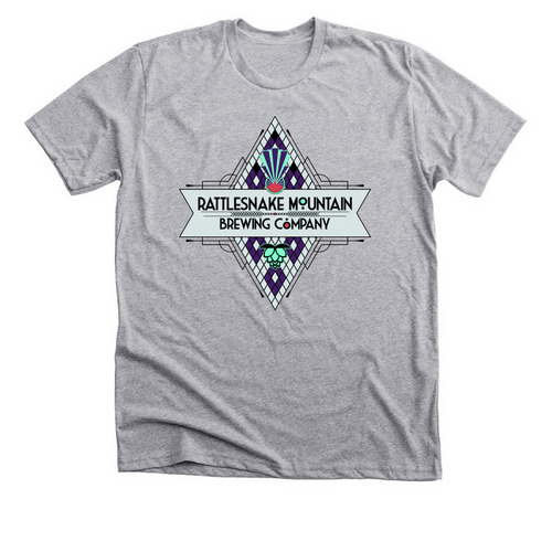 Art Deco Logo, a Athletic Heather Premium Unisex Tee
