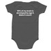 90by5 - Onesies, a Charcoal Infant Onesie (back-view)