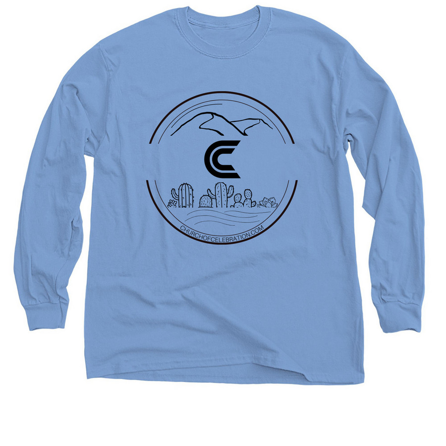 Desert Sage Logo, a Carolina Blue Classic Long Sleeve Tee
