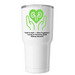 Candy and Veronica Kidney Benefit, a White Insulated Tumbler