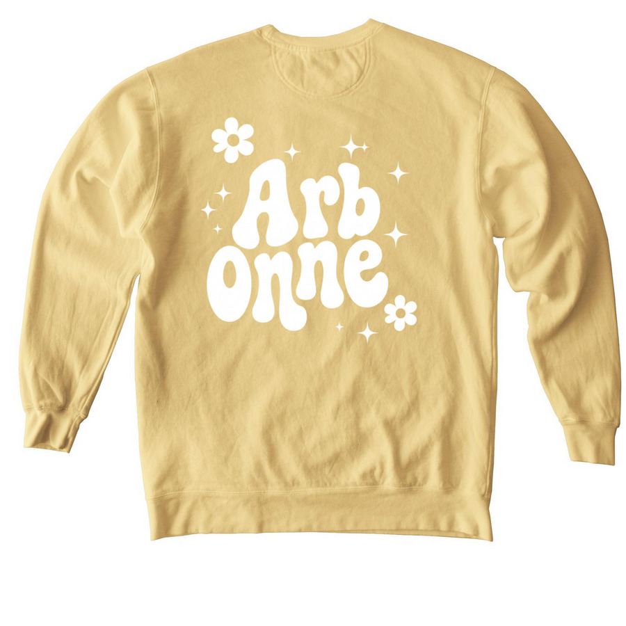 ARBONNE, a Butter Comfort Colors Crewneck Sweatshirt (back-view)