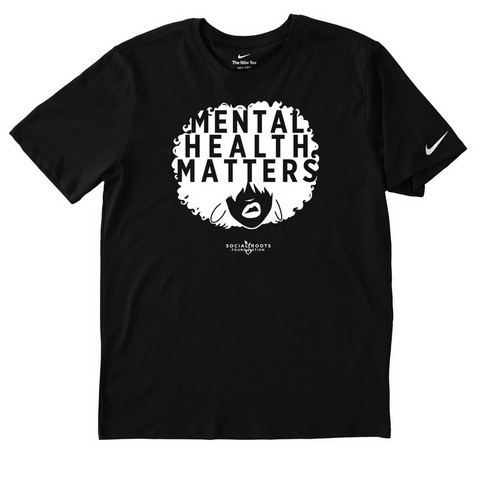 MHM X Nike, a Black Nike Dri-FIT Jersey Blend Performance Tee