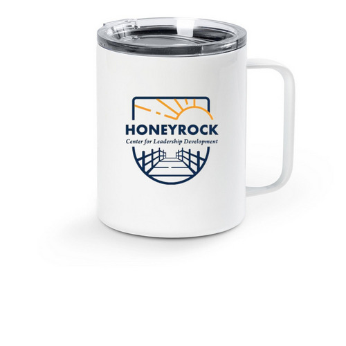 HoneyRock Travel Mug, a White Stainless Steel Travel Mug