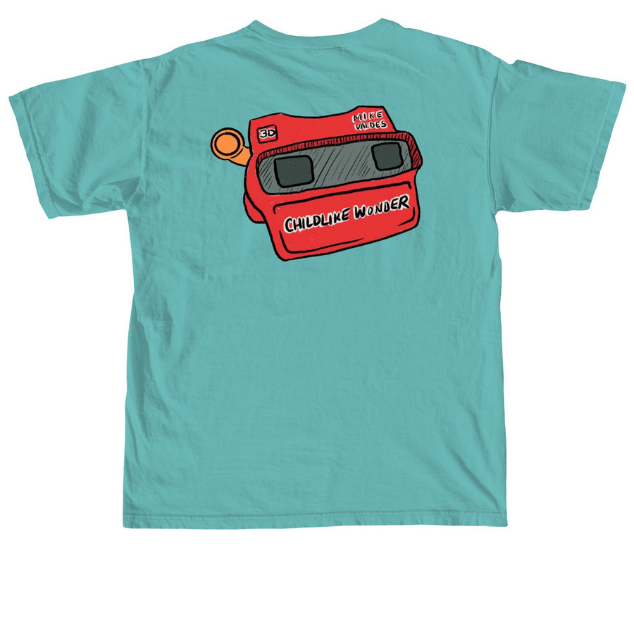 ViewMaster Tee, a Seafoam Comfort Colors Unisex Tee (back-view)