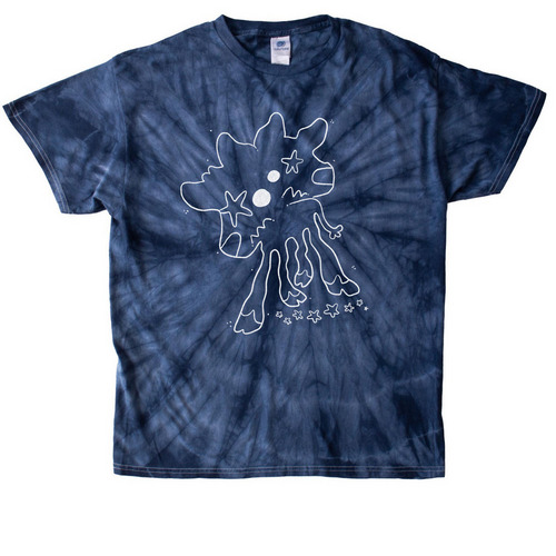 Laika XYZ767 (calf), a Navy Classic Tie Dye Tee