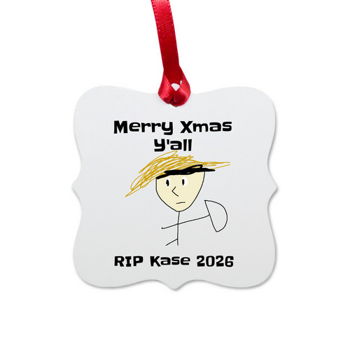 Kase by Bruger, a White Aluminum Square Ornament