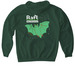 LBB Hoodies, a Forest Green Softstyle Pullover Hoodie (back-view)