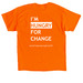 SE Ohio Foodbank - Hungry for Change, a Orange Classic Unisex Tee (back-view)