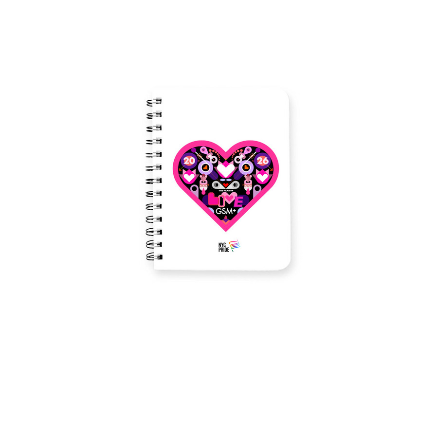 Luv Journal, a White Spiral Notebook