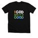 And God Says It Is Good (Square Rev), a Solid Black Blend Premium Unisex Tee