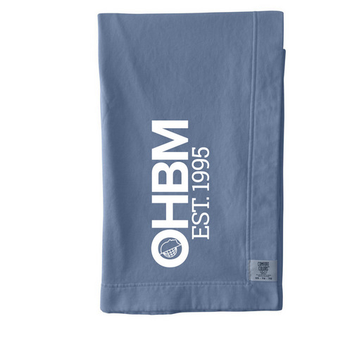 OHBM EST. 1995 Blanket, a Blue Jean Comfort Colors Blanket
