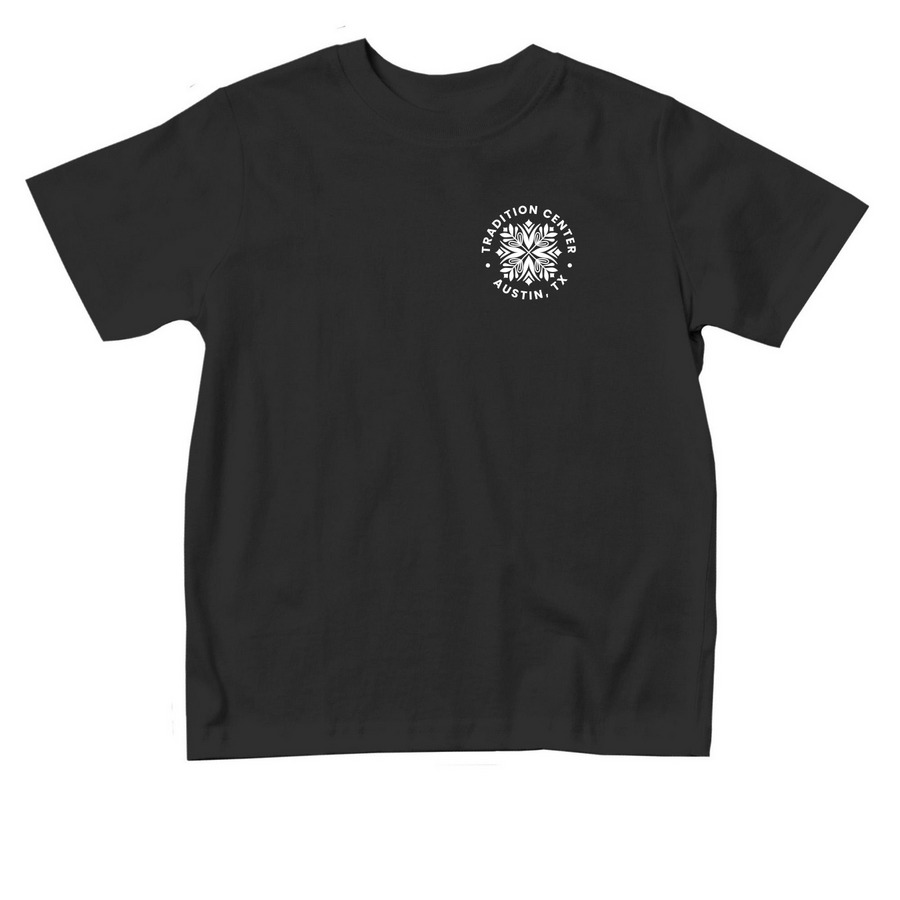 Toddler Tradition Center T-Shirt, a Black Toddler Tee
