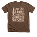 The Land is Calling T-Shirt, a Heather Brown Premium Unisex Tee