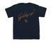 Dark Horse Coffee Presale, a Navy Youth Unisex Tee (back-view)