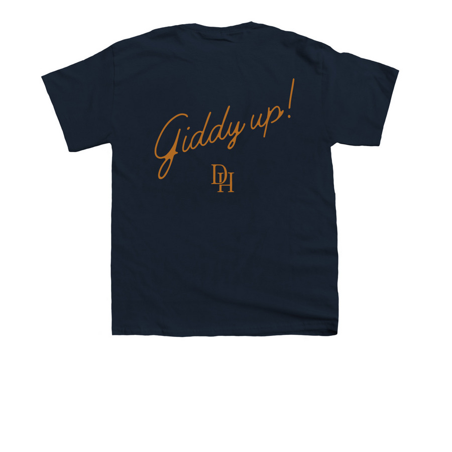 Dark Horse Coffee Presale, a Navy Youth Unisex Tee (back-view)