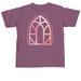 LSL: Window + Verse (wrap), a Berry Comfort Colors Unisex Tee (back-view)