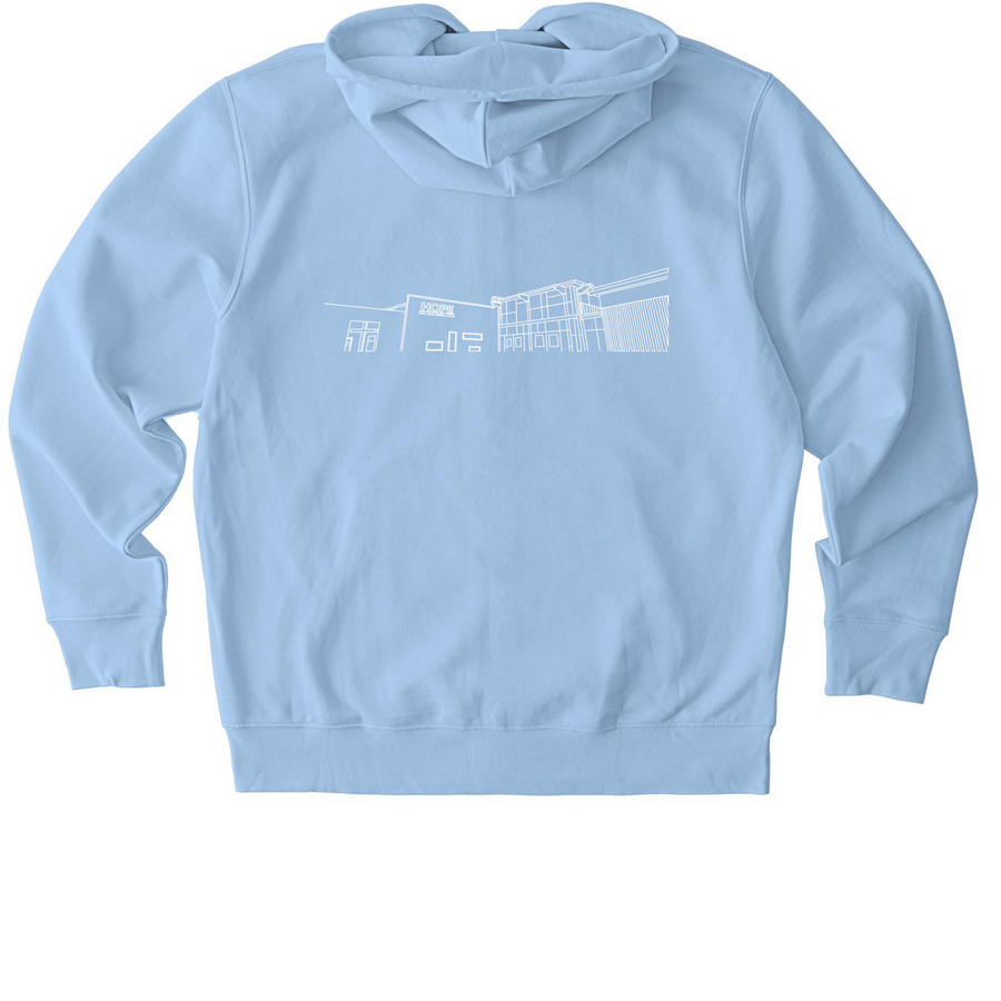 Hope Special Needs Hoodies, a Blue Soul Stanley/Stella Unisex Cultivator 2.0 Zip Up Pullover Hoodie (back-view)