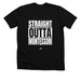 Straight Outta Montessori, a Solid Black Blend Premium Unisex Tee