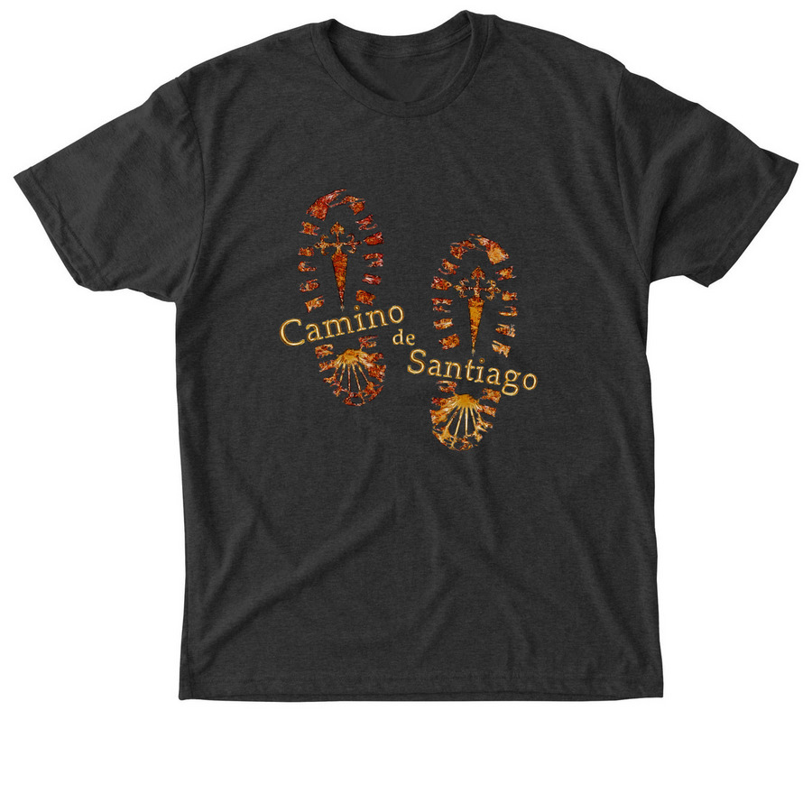 American Pilgrims on the Camino, a Vintage Black Triblend Unisex Tee