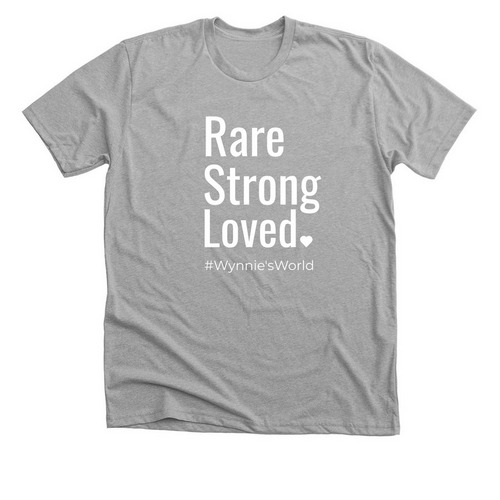 Rare. Strong. Loved., a Athletic Heather Premium Unisex Tee