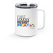 Exist Loudly (GMMB) ? Travel Mug, a White Stainless Steel Travel Mug