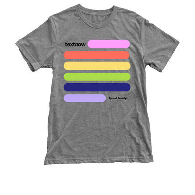 TextNow 2022 Pride Shirt, a Premium Heather Triblend Unisex Tee