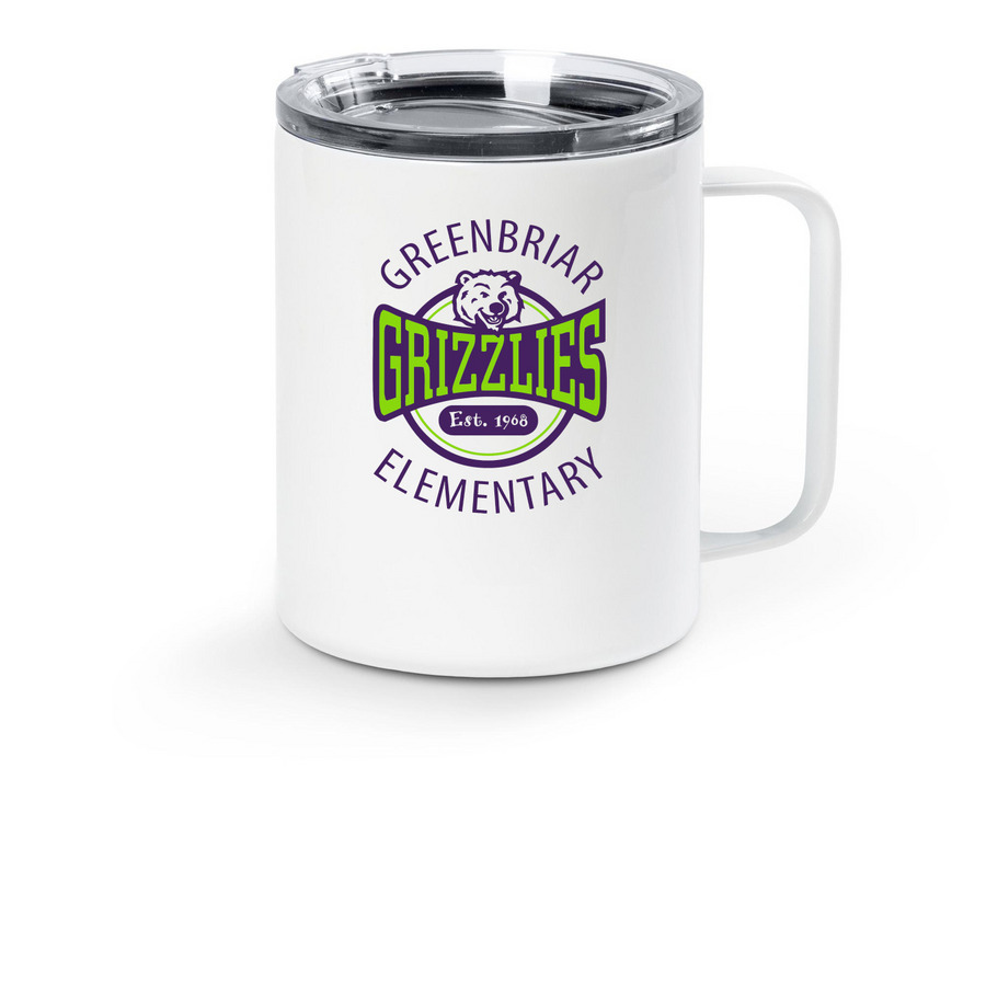 Travel Mugs, a White Stainless Steel Travel Mug