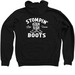 Hoodie's & Long Sleeve, a Black Zip Up Hoodie (back-view)