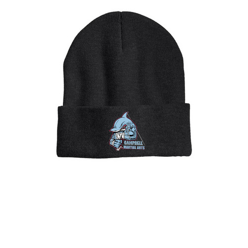 Beanie, a Heather Charcoal Printed Cuffed Beanie