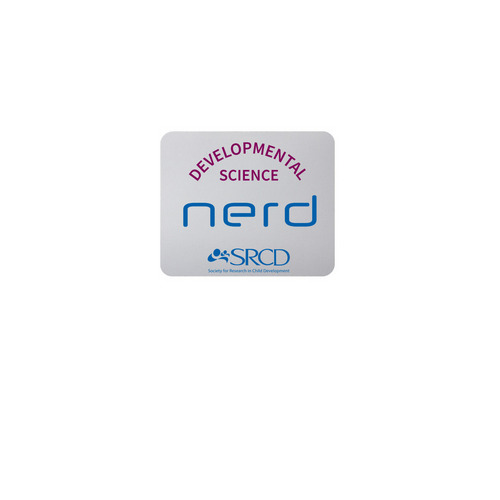 SRCD Science Nerd Mouse Pad, a White Full Color Mouse Pad