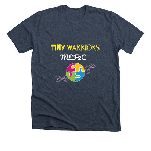 MEF2C Foundation, a Heather Midnight Navy Premium Unisex Tee