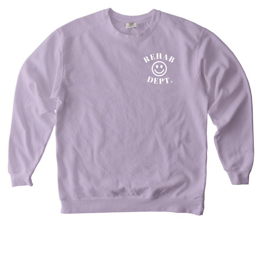 Rehab Dept. Comfort Colors Crewneck, a Orchid Comfort Colors Crewneck Sweatshirt