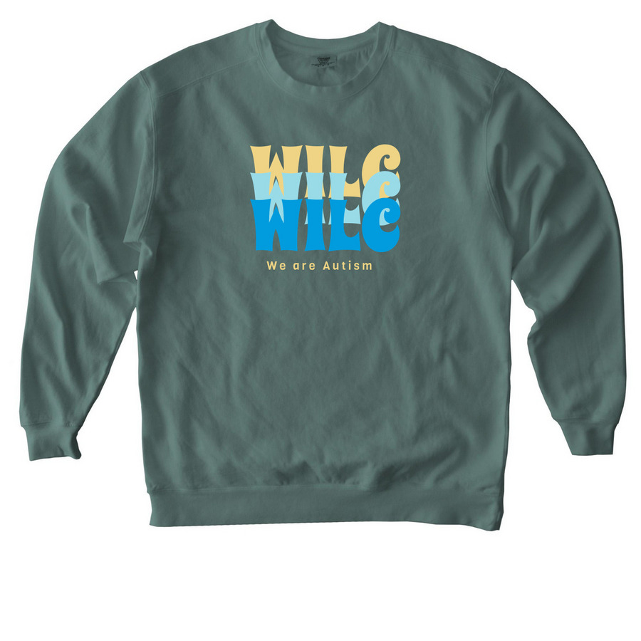 WILC, a Blue Spruce Comfort Colors Crewneck Sweatshirt