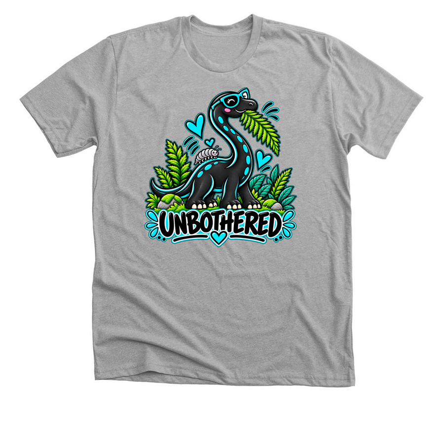 Be Unbothered!, a Athletic Heather Premium Unisex Tee