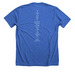 Bravely Rise OG&nbsp;, a Heather True Royal Premium Unisex Tee (back-view)