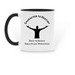Coffee with Jesus, a Black Two-Tone Ceramic Mug (back-view)