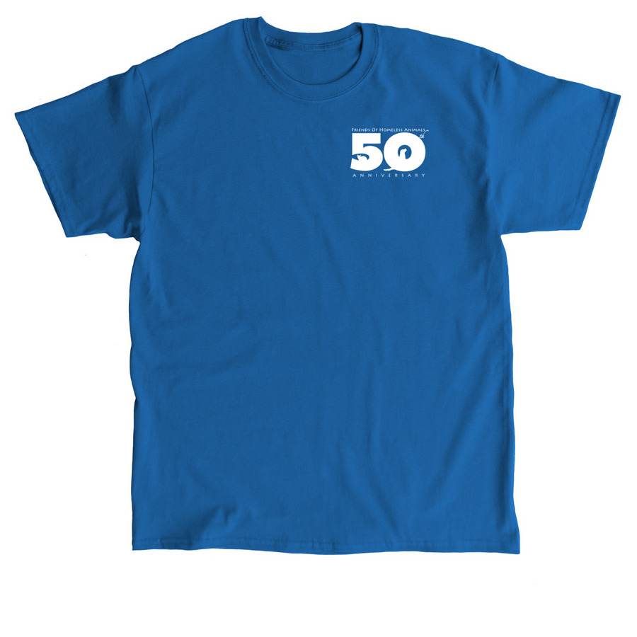 FOHA's 50 Years of Saving Lives, a Royal Classic Unisex Tee
