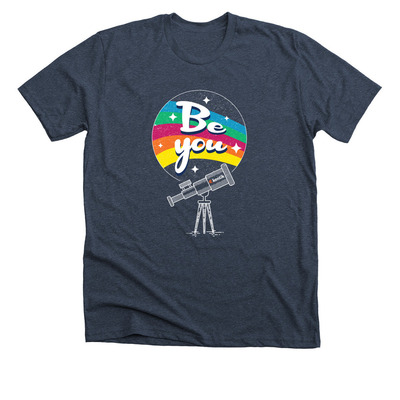 Kentik Be You, a Heather Midnight Navy Premium Unisex Tee