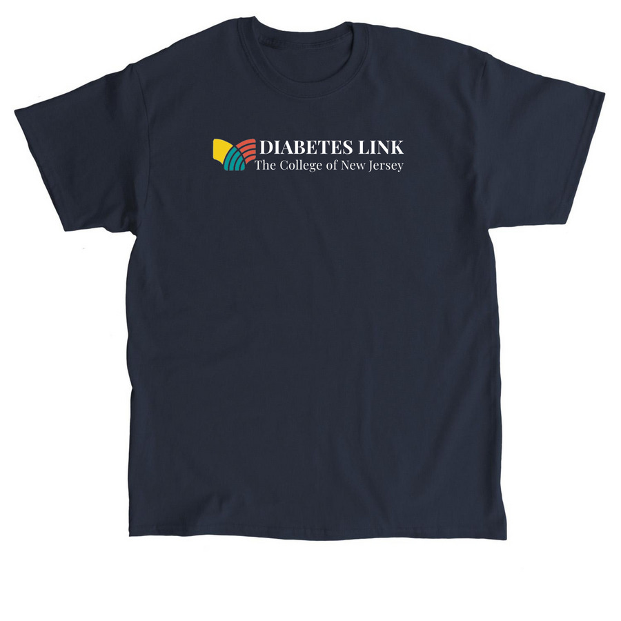 TCNJ Diabetes Link Prints, a Navy Classic Unisex Tee