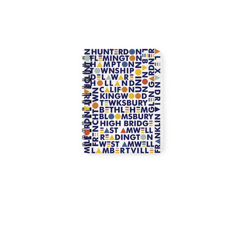 Hunterdon Towns, a White Spiral Notebook
