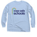 Long Sleeves & Crewnecks - Navy Rainbow Logo, a Light Blue Classic Long Sleeve Tee