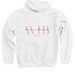 Women in Business WIB, a White Pullover Hoodie (back-view)