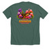 Bloom for Jesika, a Heather Forest Premium Unisex Tee (back-view)