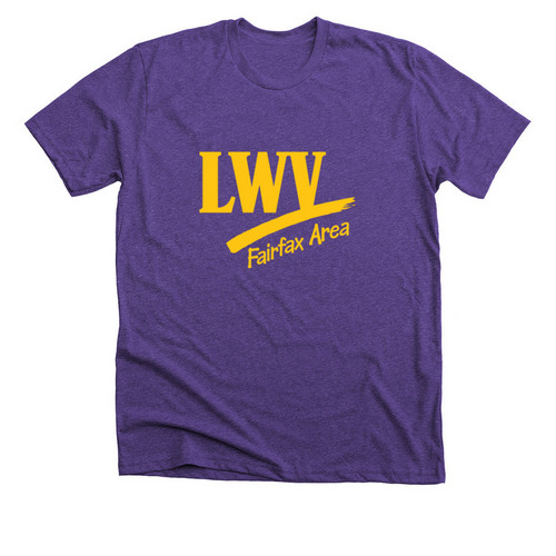 Democracy is not a spectator sport!, a Heather Team Purple Premium Unisex Tee
